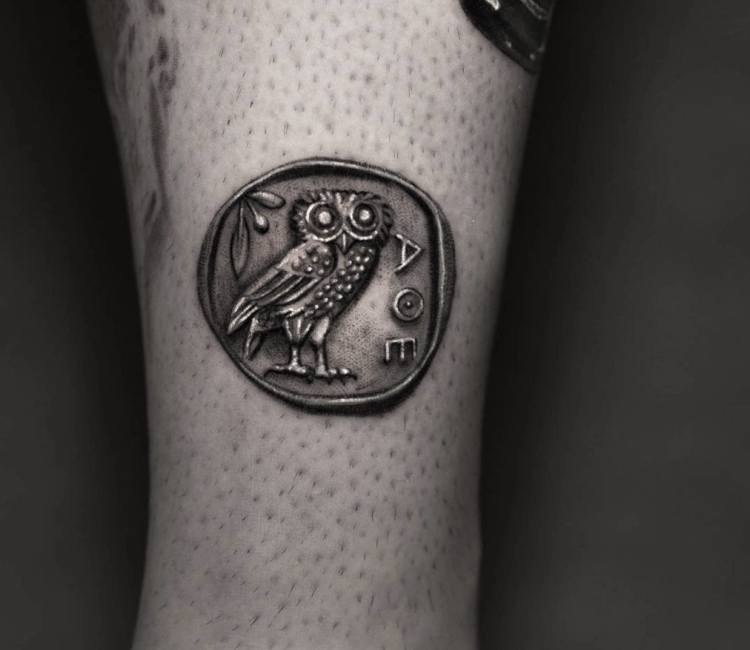 Fun little owl tattoo 💜🦉 . . . #owl #owlsofinstagram #owltattoo  #owltattoos #denvertattooartist #longmonttattooartist | Instagram