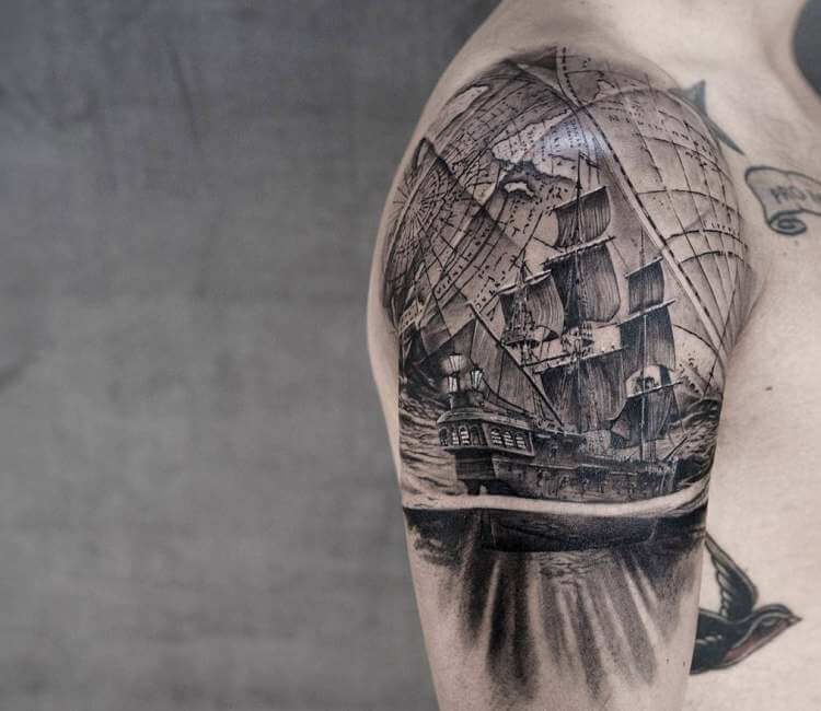 Nautical tattoo by Niki Norberg | Photo 23119