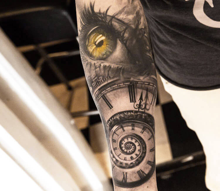 Time tattoo by Niki Norberg | Post 13667