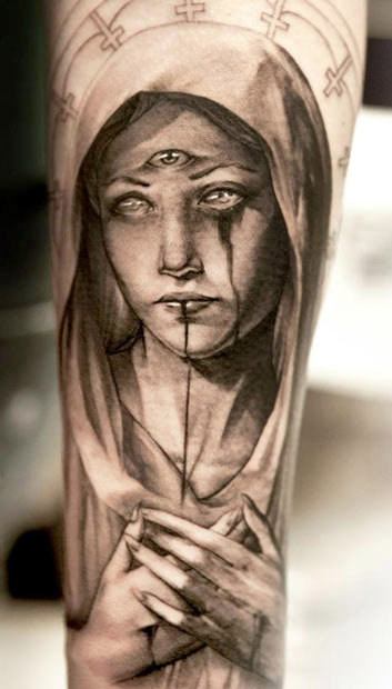 Best Virgin Mary Tattoo | hendrylena