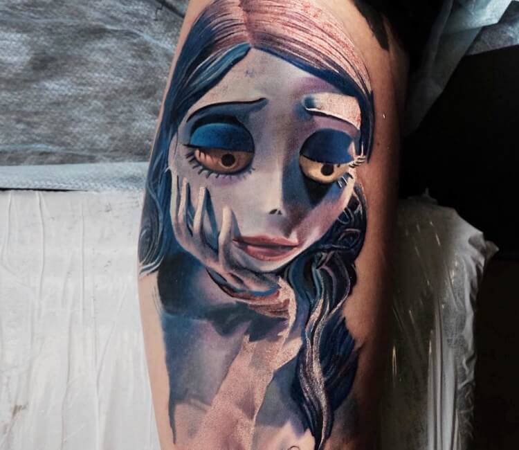 Corpse Bride tattoo by Nikolay Dzhangirov