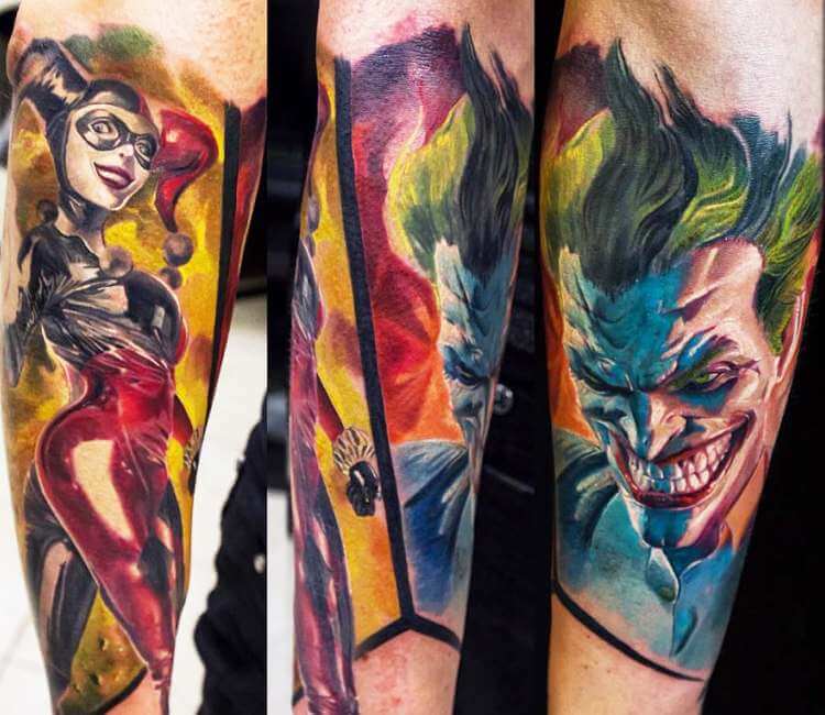 Joker and Harley Quinn Tattoo pic by 4steex on DeviantArt
