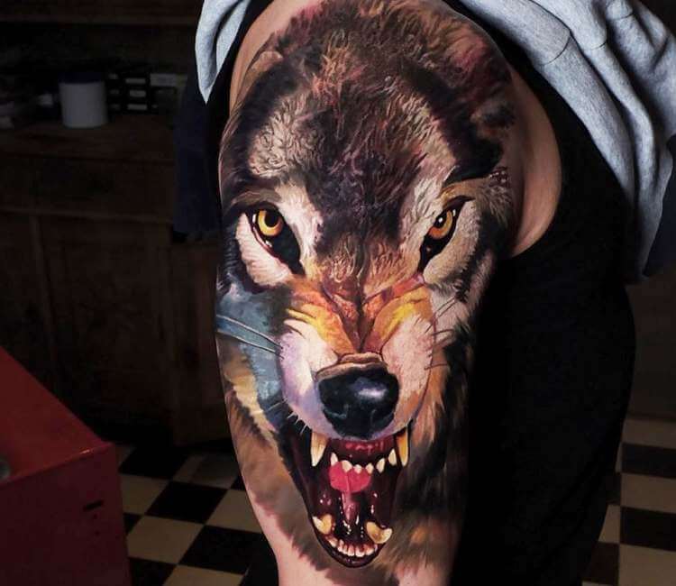 Wolf Tattoo at Aliens Tattoo India. | Behance :: Behance