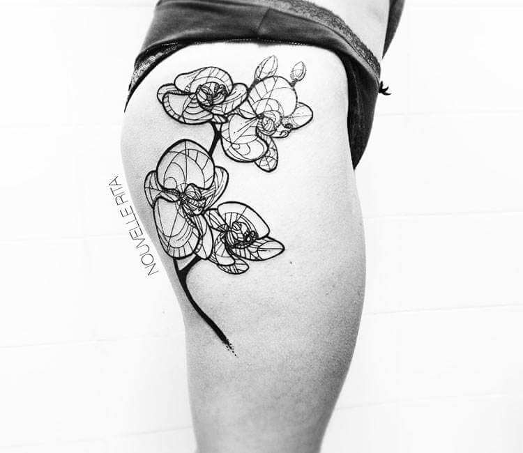 White Orchid Tattoo  Flower on Glyn   Facebook
