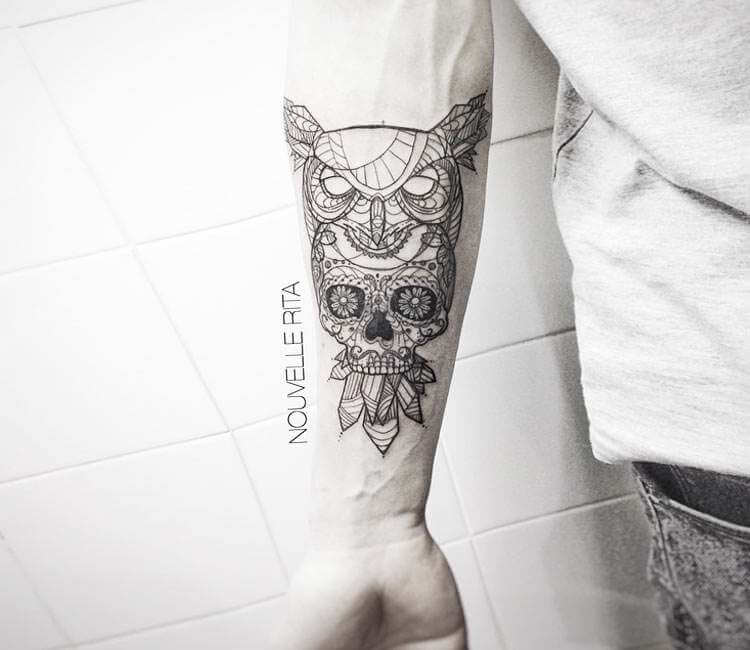 798 Skull Owl Tattoo Images Stock Photos  Vectors  Shutterstock