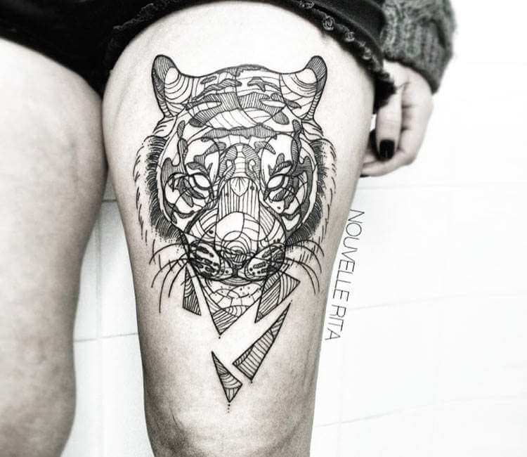 Tiger tattoo by Nouvelle Rita | Post 24562
