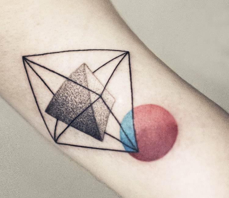 Geometric solids tattoo by Olga Sienkiewicz | Post 20276