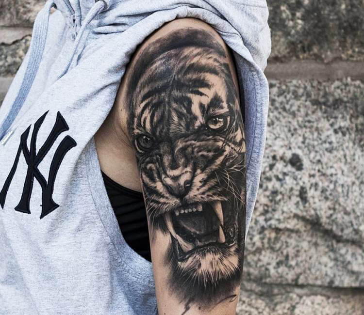Black Tiger Tattoo By Oscar Akermo Post 14808