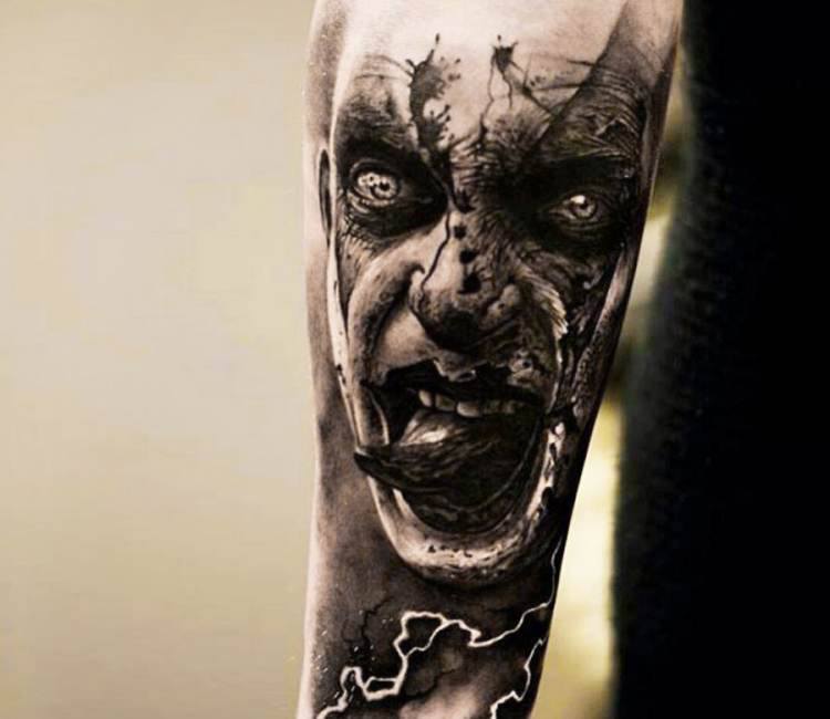 Tattoo uploaded by Vainius Anomaly • #skull #skulltattoo #darkness #horror  #evil #tattoo #vainiusanomaly #realism #realistic #realistictattoo  #blackandgrey #creepy • Tattoodo