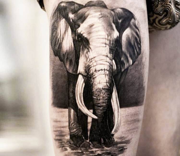 Elephant tattoo by Oscar Akermo | Post 14833