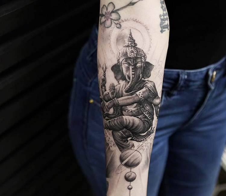 Ganesh Tattoo by Devendra Palav at Aliens Tattoo India! :: Behance