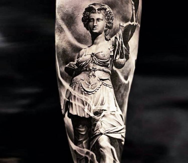 23 Lady Justice Tattoos On Sleeve