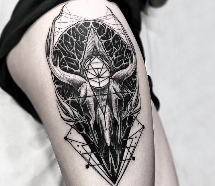 goat tattoo by burke5 on DeviantArt