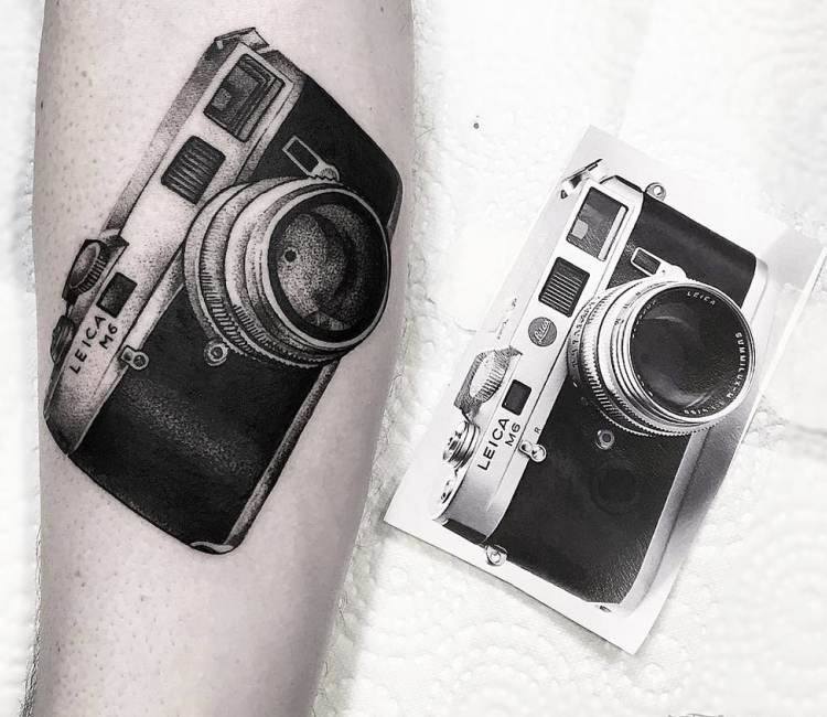 Tattoo uploaded by AnastasisDSP • #lens #dotting #minimaltattoo  #photography #leica • Tattoodo