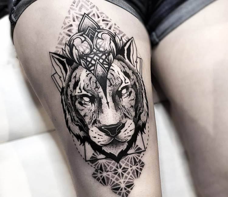 Tiger with Mandala tattoo by Otheser Tattoo | Post 14710