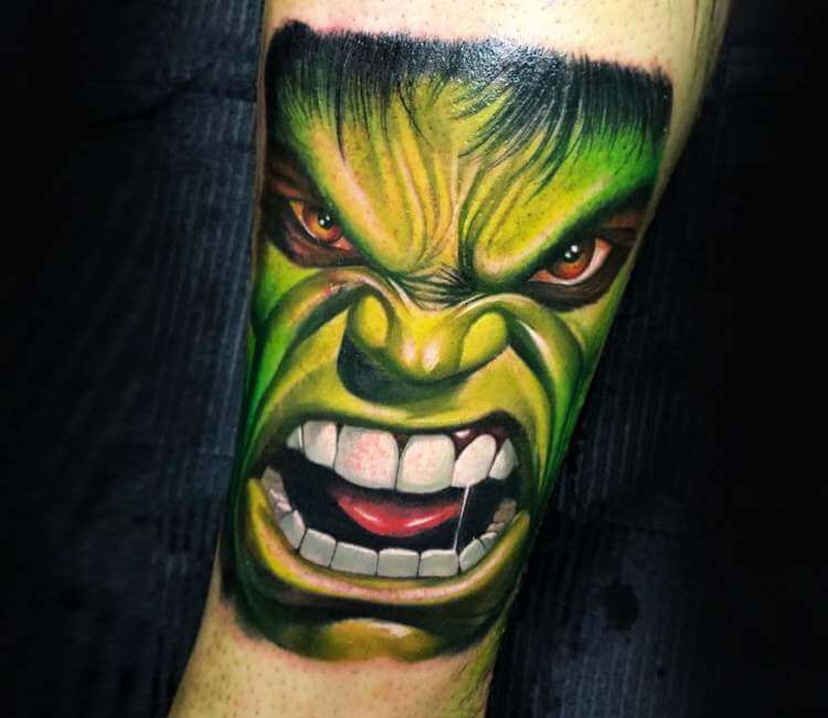 Tattoo uploaded by Alex Rattray  Hulk smash This marvel piece was done  over 2 days  Tattoodo