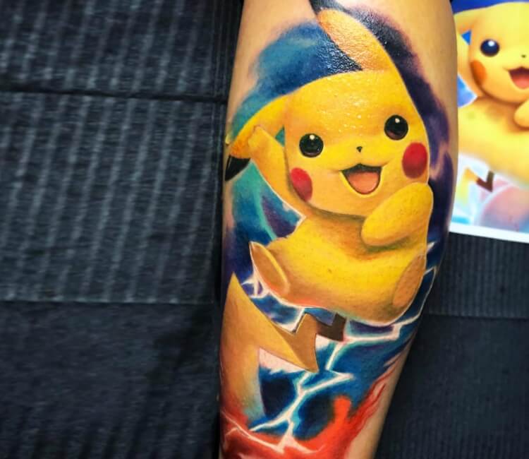 Pikachu Pokemon Tattoo