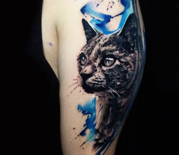 Cat tattoo by Pablo Ortiz | Post 27857