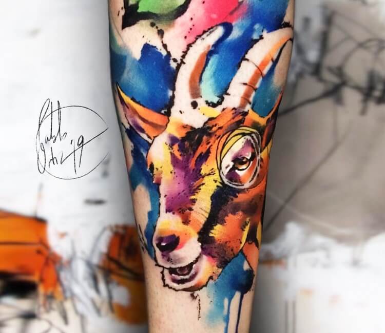 Goat Tattoo - Etsy