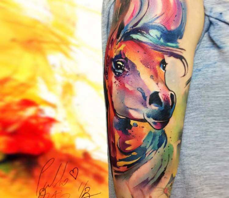 Horse head tattoo by Pablo Ortiz Tattoo | Post 26549