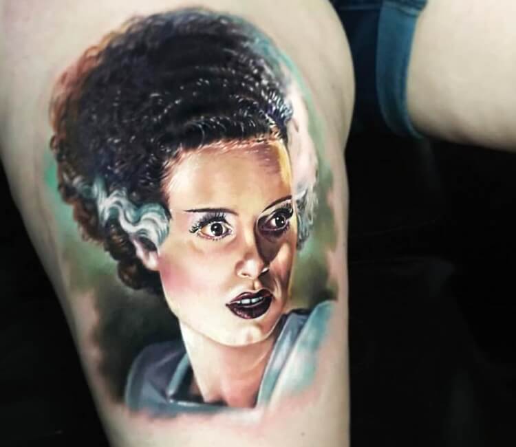 Bride of Frankenstein tattoo by Paul Acker | Post 27900