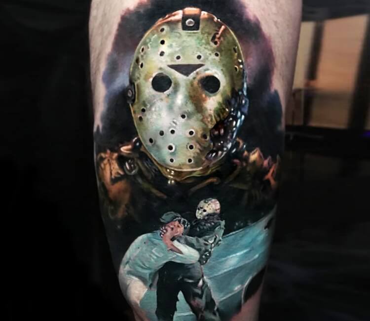 60 Jason Mask Tattoo Designs For Men  Friday The 13th Ideas