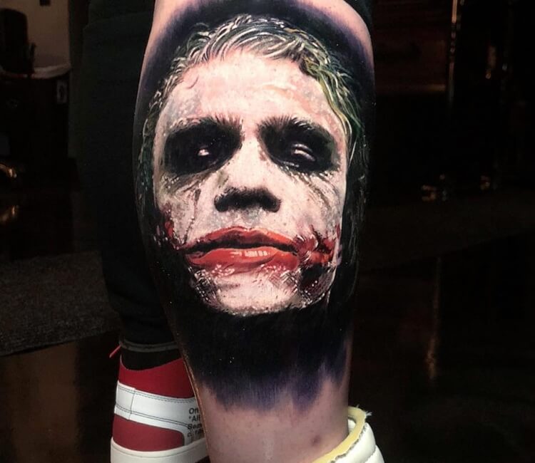 Carloz Tattoos Carl Heggarty on Twitter Tattoo from Friday Heath  Ledgers Joker on inner forearm to start a sleeve Enjoyed every second of  this piece More of this stuff please  Like