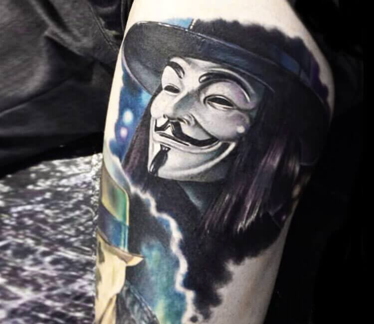 V for Vendetta tattoo by Paul Acker | Post 29130