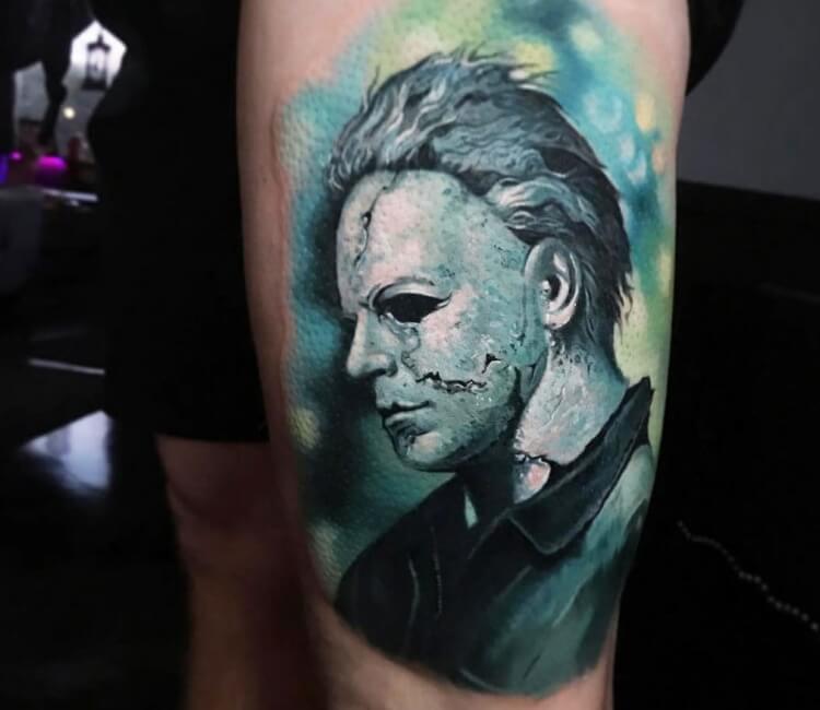 High Voltage Tattoo on Twitter Heres a Michael Myers portrait by  sinisterapples  To book with Adrian click the link in our bio  httpstcohCLxgDVY22  Twitter