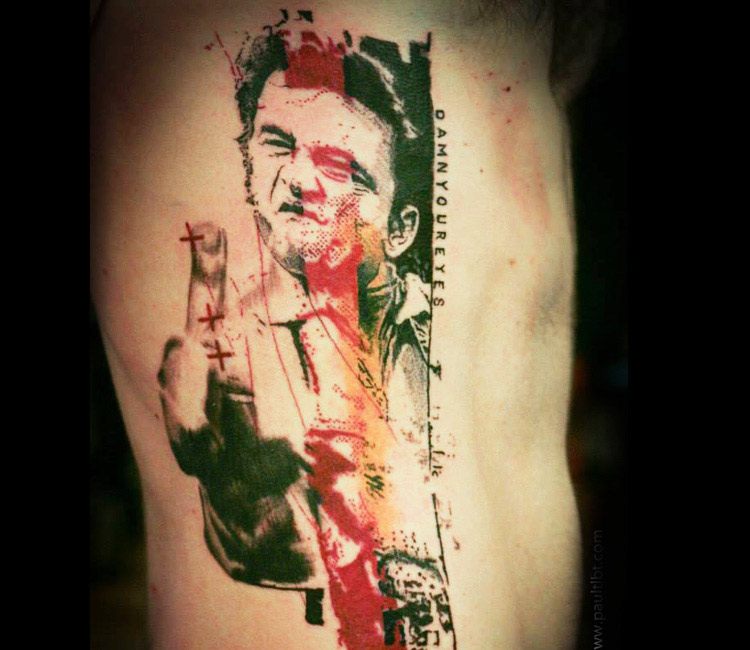 Johny Cash tattoo by Paul Talbot | Post 13306