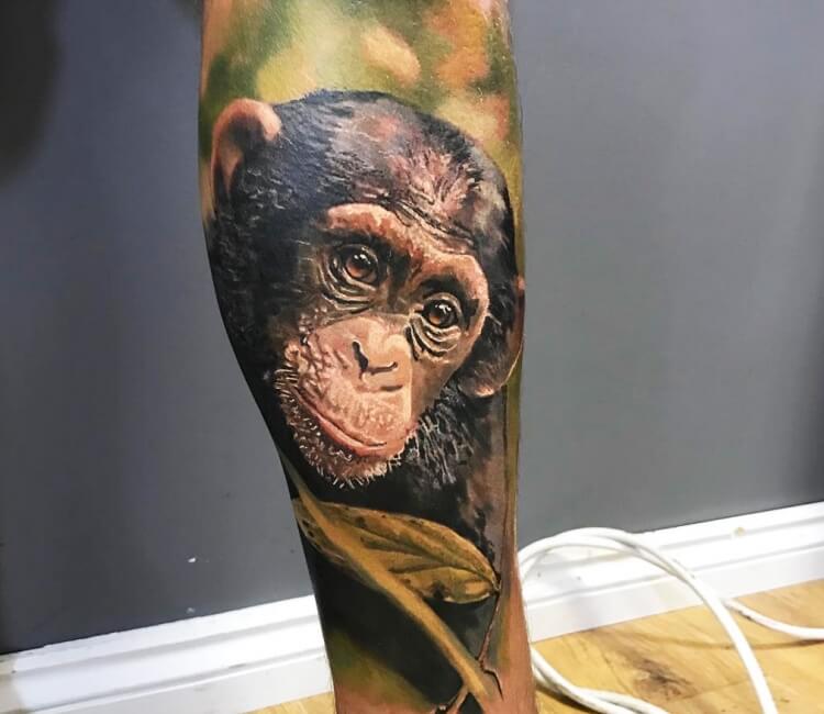 Bubbles the chimp 🐒 Tattoo by @fabz_art | Tattoos, Michael jackson and  bubbles, Portrait tattoo