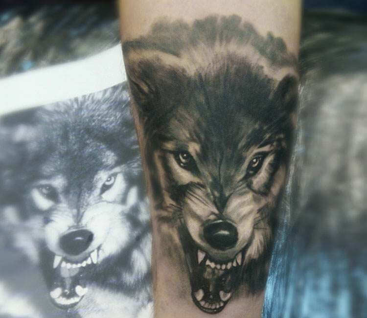 Wild Wolf tattoo by Paulina Lukasik | Post 23129