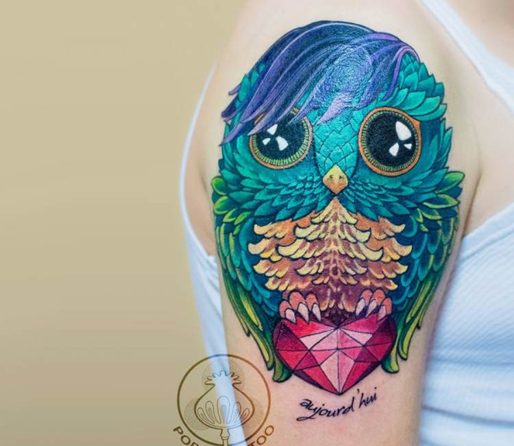 12+ Best Cartoon Owl Tattoo Ideas | Owl cartoon, Owl tattoo, Owl tattoo  design