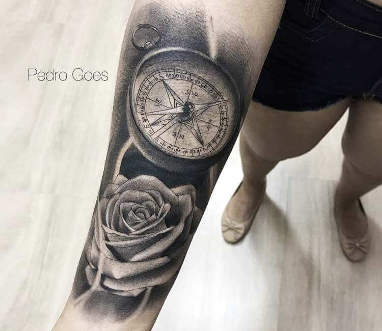 40+ Compass Tattoos Meanings Designs and Ideas- Find Your Directions! –  neartattoos