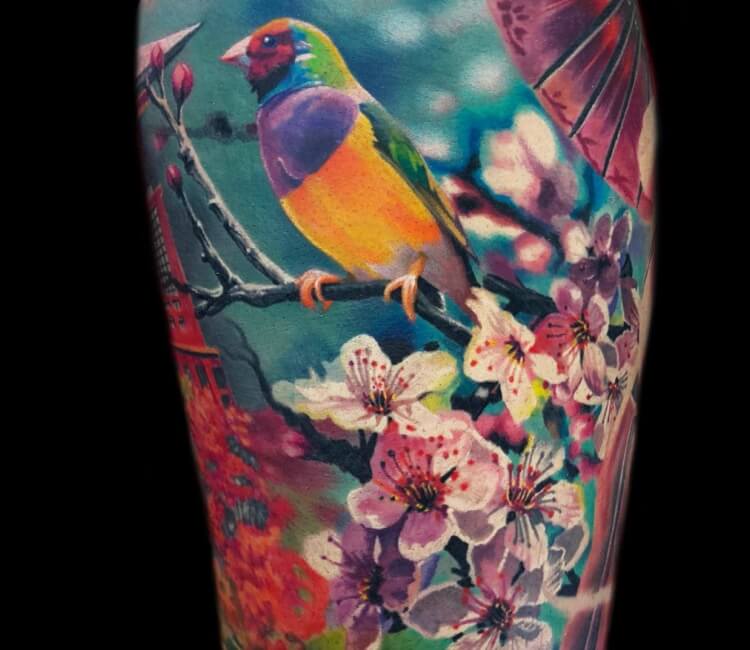 Flower And Bird Tattoo  Tattoo Designs Tattoo Pictures