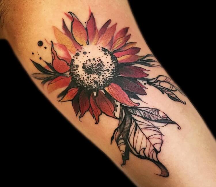 Sunflower Tattoo Meaning and Designs  TattoosWin