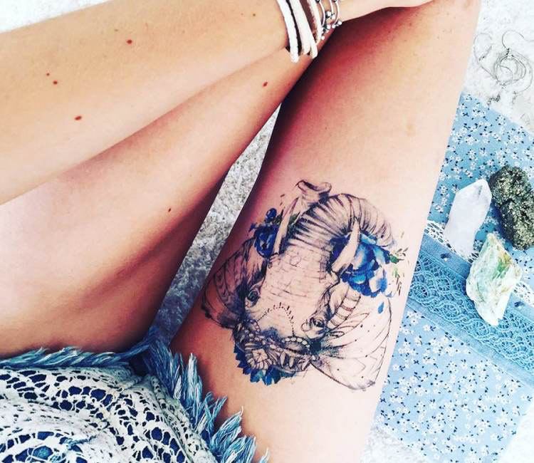 Elephant Thigh Tattoos for Black Women | TikTok