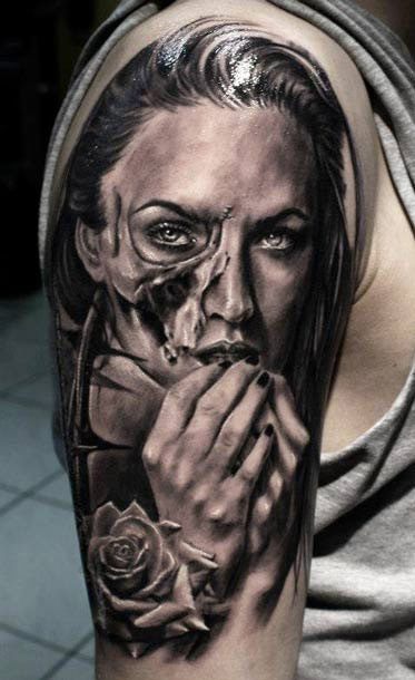 Face tattoo by Proki Tattoo | Post 10914