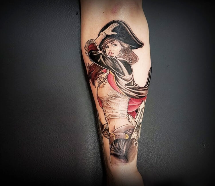 Marija Asanovski pirate tattoo  ohh man i totally dig thi  Flickr
