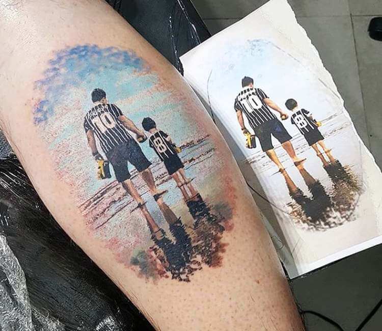 Father and Son tattoo by Renata Jardim Tattoo | Post 26388