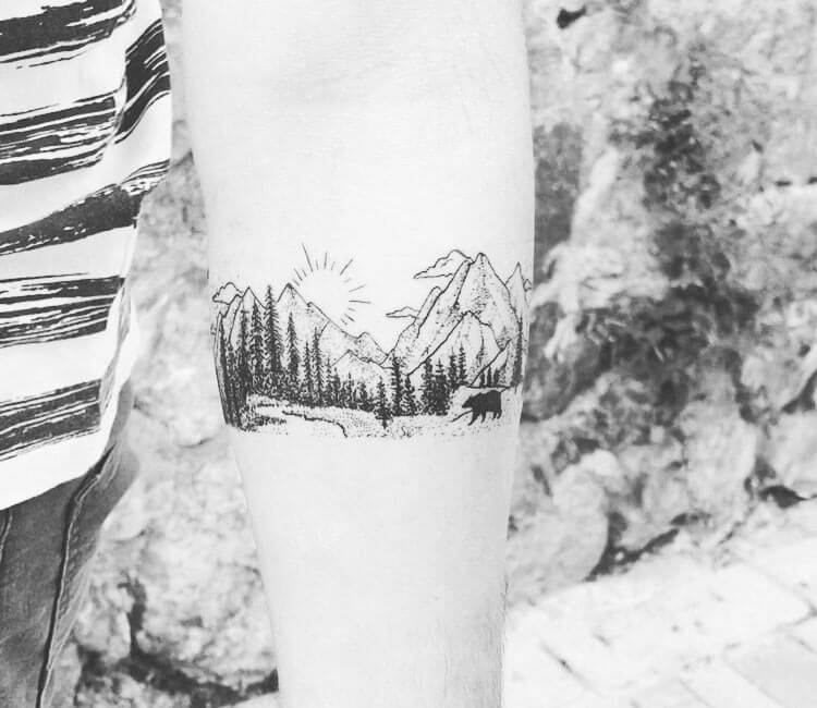 Mountains tattoo by Resul Odabas Tattoo | Post 29756