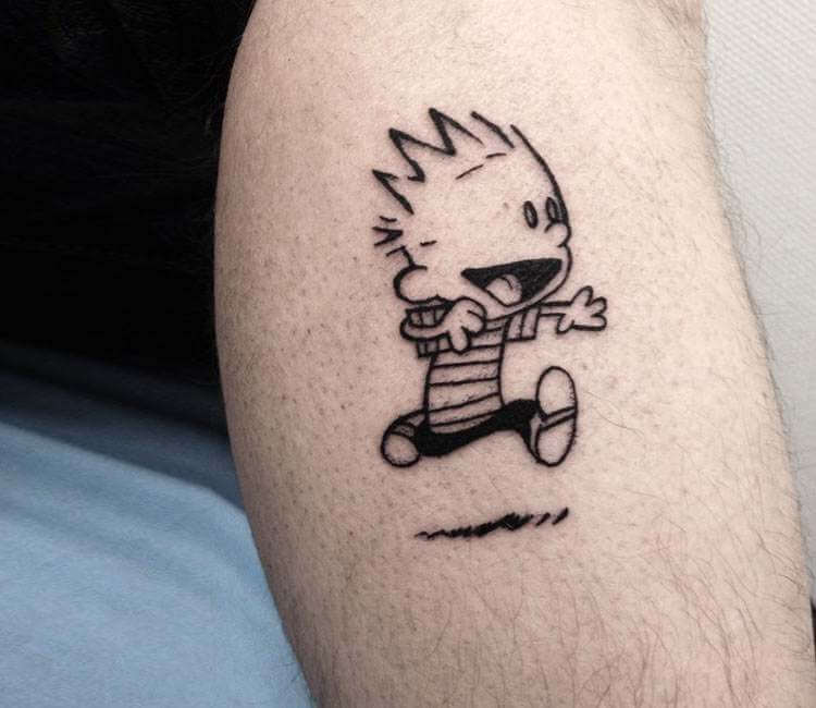 Calvin and Hobbes tattoo by Ricardo Da Maiat | Post 24754