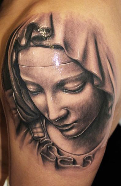 religious tattoos done at Masterpiece Tattoo in San Francisco