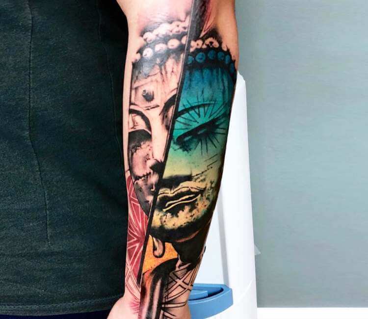 The Canvas Arts The Canvas Arts Lord Buddha Arm Hand Temporary Tattoo   Price in India Buy The Canvas Arts The Canvas Arts Lord Buddha Arm Hand  Temporary Tattoo Online In India