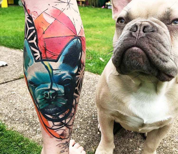 French bulldog tattoo by Rich Harris | Post 26790