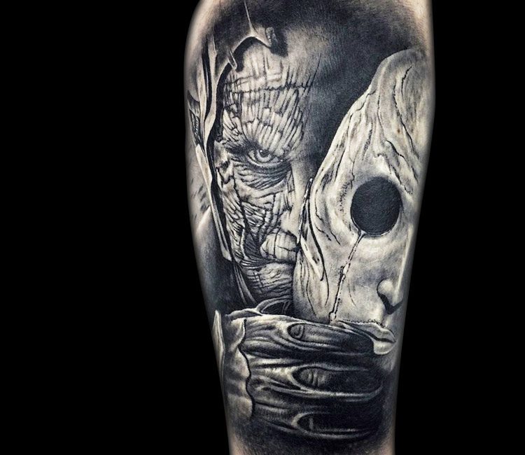 Horror Movies tattoo by Rob Richardson
