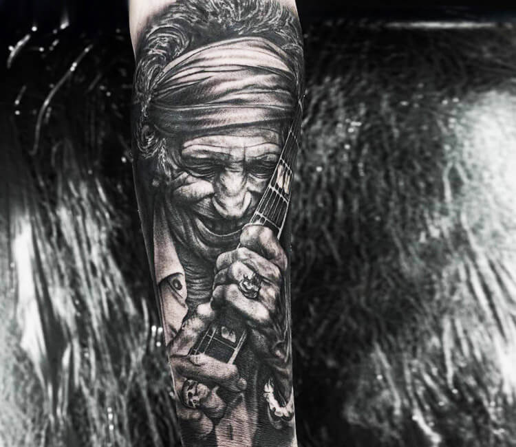 Pin by Wolfie on Keith richards  Keith richards Portrait tattoo Portrait