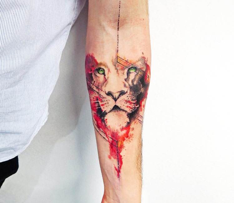 Abstract tiger by MatthewNuttallTattoo, Derby, UK : r/tattoo
