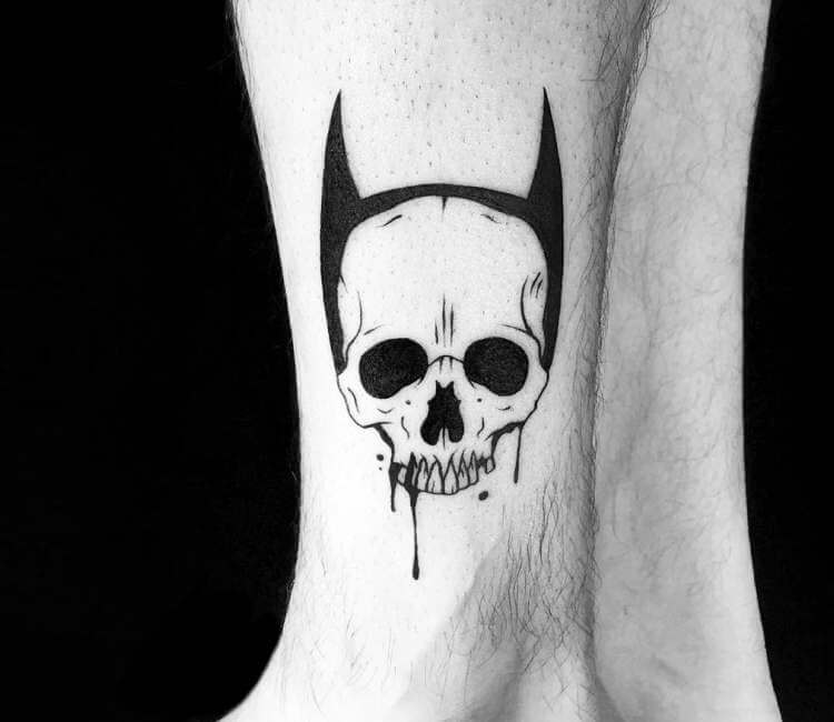 Batman Skull tattoo by Roy Tsour | Post 23988