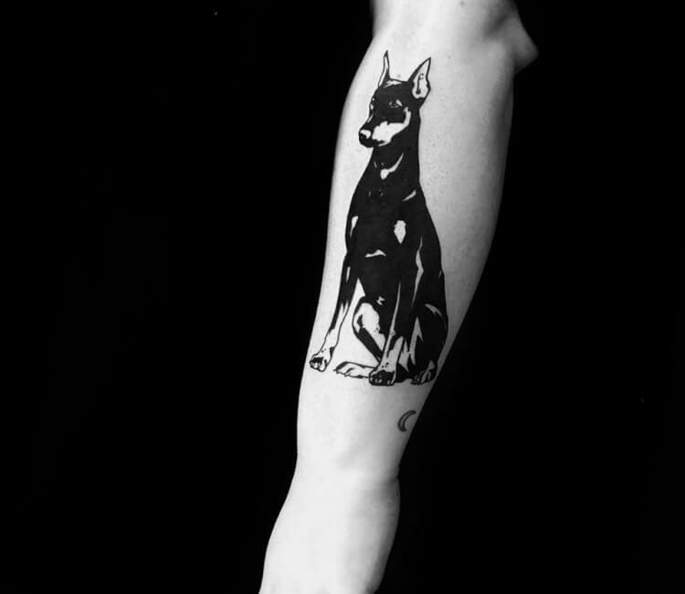 Tattoo uploaded by Axiom Tattoo • Doberman • Tattoodo